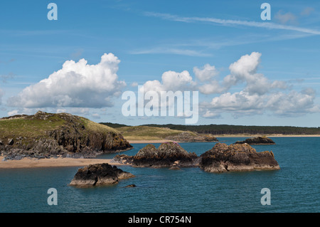 Piloten-Bucht auf Llanddwyn Insel Anglesey North Wales Stockfoto