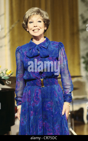 Rothenberger, Anneliese, 19.6.1926 - 24.5.2010, deutsche Opernsängerin (Sopran), halbe Länge, April 1987, Stockfoto