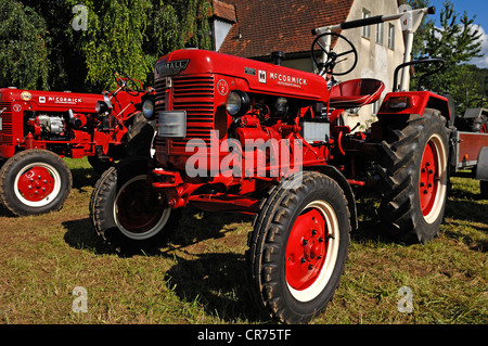 Antike Traktoren treffen, McCormick International Traktor, Baujahr 1953, Morschreuth, Upper Franconia, Bayern, Deutschland, Europa Stockfoto