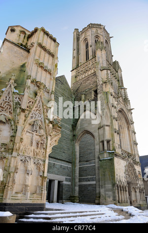 Frankreich, bombardiert Kirche Notre Dame, Saint-Lo, Cotentin, Manche im Jahr 1944 Stockfoto