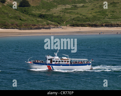 Jubiläums-Königin Schiff, Rundfahrten von Padstow, Cornwall, UK Stockfoto