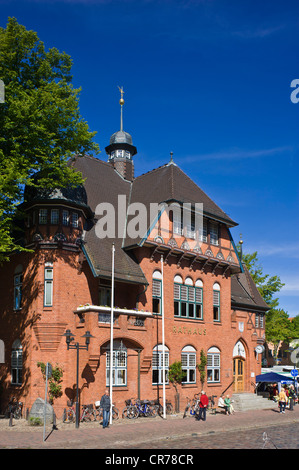 Rathaus, Am Markt Platz, Burg, Fehmarn, Insel, Ostsee, Schleswig-Holstein, Deutschland, Europa Stockfoto