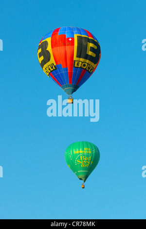 Heißluftballons, Bad Dürrheim Ballon Festival 2011, Suedschwarzwald, Südschwarzwald, Baden-Württemberg Stockfoto