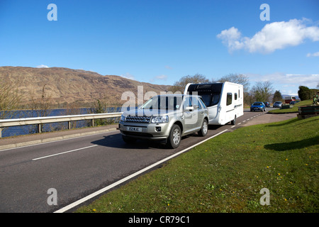 wichtigsten a82 touristischen Route Straße entlang den Ufern des Loch Linnhe nahe Fort William Highland Highlands Schottland, Vereinigtes Königreich Stockfoto