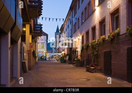 Alte Stadt Lane, Eberbach, Rhein-Neckar-Kreis Bezirk, Baden-Württemberg, Deutschland, Europa Stockfoto