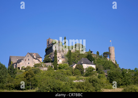 Frankreich, Correze, Turenne, beschriftete Les Plus Beaux Dörfer de France, Schloss Stockfoto