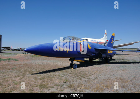 Grumman Tiger f-11 Blue Angels Kampfjet im Planes of Fame Museum, Valle