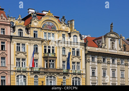 Ministerium für Regionalentwicklung, historische Gebäude, UNESCO World Heritage Site, Altstädter Ring, Altstadt, Prag Stockfoto