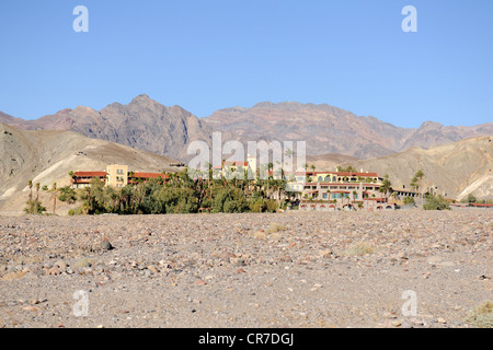 Hotel Resort Komplex, Furnace Creek Inn, Death Valley Nationalpark, Kalifornien, USA Stockfoto