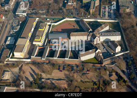 Luftaufnahme, Kruemmede Gefängnis, Bochum, Ruhrgebiet, Nordrhein-Westfalen, Deutschland, Europa Stockfoto