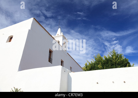 Spanien, Balearen, Ibiza, Sant Miquel de Balansat, Kathedrale Stockfoto