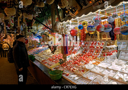 Frankreich, Bas Rhin, Straßburg, Weltkulturerbe der UNESCO, place Broglie, Weihnachtsmarkt (Christkindelsmarik) Stockfoto