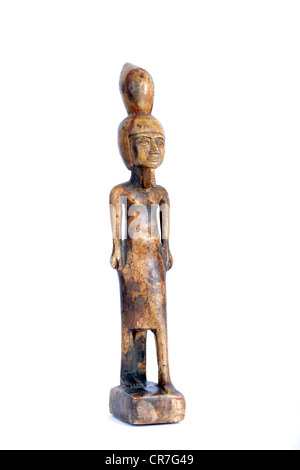 Antike Statue des Amun, ägyptischer Gott der Wind und der Fruchtbarkeit Stockfoto