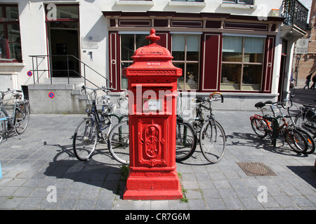 Belgien. Brügge. Die Straßen der Stadt. Postfach Stockfoto