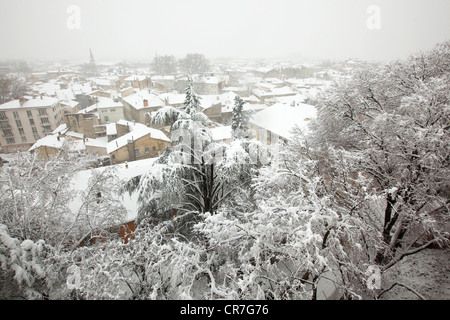 Frankreich, Vaucluse, Avignon, Blick von den Gärten des Rocher des Doms Stockfoto