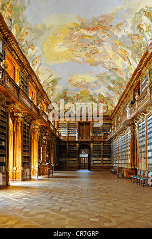 Philosophischen Hall in der Bibliothek des Klosters Strahov, Prag, Tschechische Republik, Europa Stockfoto