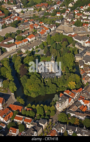 Luftaufnahme, Fuerstliches Residenzschloss Detmold oder fürstliche Residenz Schloss Detmold, Ostwestfalen-Lippe, Ostwestfalen Stockfoto