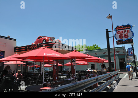 Kreuzer Cafe 66 in Williams, Arizona (alte Route 66 Stadt) Stockfoto