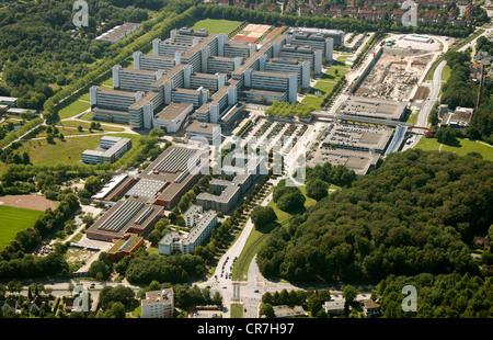 Luftaufnahme, Universität Bielefeld, Region Ostwestfalen-Lippe, Westfalen, Nordrhein-Westfalen, Deutschland, Europa Stockfoto