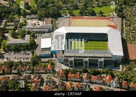 Luftaufnahme, SchuecoArena, Bielefeld, Region Ostwestfalen-Lippe, Westfalen, Nordrhein-Westfalen, Deutschland, Europa Stockfoto