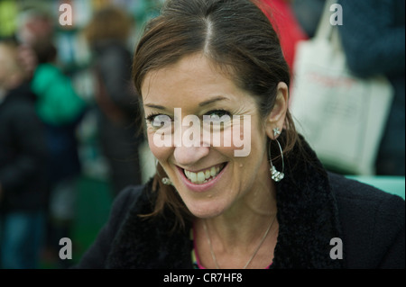 Victoria Hislop, Englisch Autor und Schriftsteller abgebildet auf der Telegraph Hay Festival 2012, Hay-on-Wye, Powys, Wales, UK Stockfoto