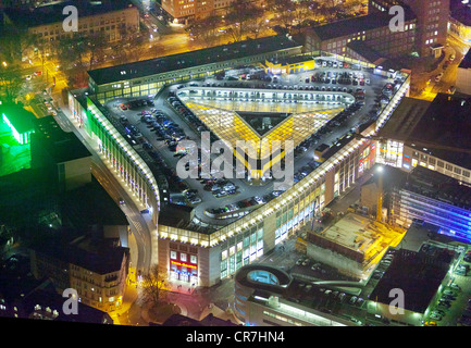 Arial Ansicht, Nachtansicht, ThierGalerie, Thier-Galerie, shopping Center, ECE, Innenstadt, Dortmund, Ruhrgebiet Stockfoto