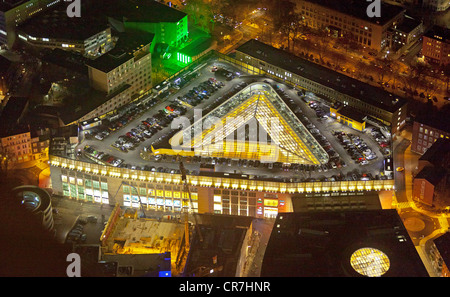 Luftbild, Nachtansicht, ThierGalerie, Thier-Galerie, shopping Center, ECE, Innenstadt, Dortmund, Ruhrgebiet Stockfoto