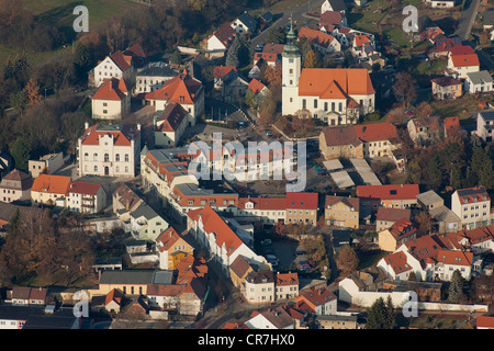 Luftaufnahme, Bukowiec in der Nähe von Leipzig, Sachsen, Deutschland, Europa Stockfoto