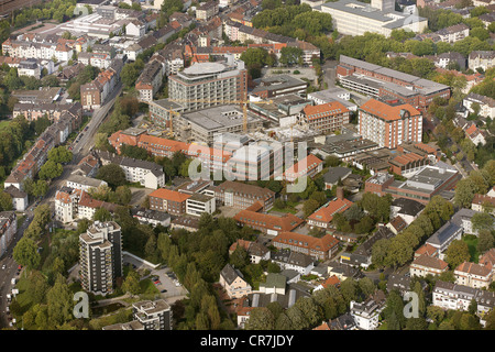 Luftbild, Lehrkrankenhaus berufsgenossenschaftliche Universitaetsklinikum Bergmannsheil, Bergmannsheil Krankenhaus, Bochum Stockfoto