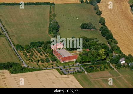 Luftaufnahme, Kulturgut Haus Nottbeck, Museum, Oelde, Nordrhein-Westfalen, Deutschland, Europa Stockfoto