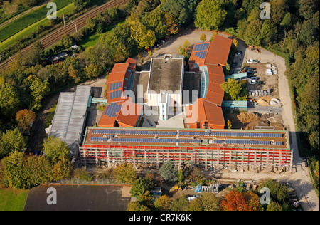 Luftbild, Essen-Ueberruhr-Grammatik-Schule, Essen, Ruhrgebiet, Nordrhein-Westfalen, Deutschland, Europa Stockfoto