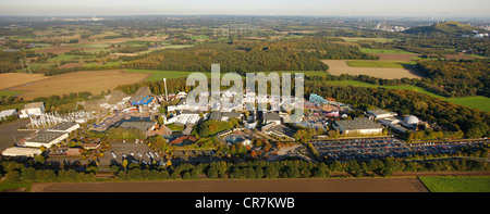 Luftaufnahme, Movie Park Germany, Vergnügungspark, Bottrop Kirchhellen, Ruhrgebiet, Nordrhein-Westfalen, Deutschland, Europa Stockfoto