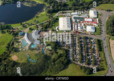 Luftaufnahme, öffentliches Schwimmbad, Witten, Nordrhein-Westfalen, Deutschland, Europa Stockfoto