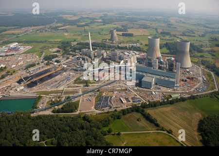 Luftbild, Steinkohle-Kraftwerk, Kraftwerk Kraftwerk Westfalen, RWE Power, Uentrop, Ruhrgebiet Stockfoto