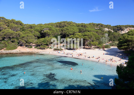 Spanien, Balearen, Cala Macarella Strand Stockfoto
