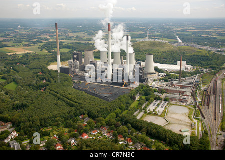 Luftbild, Kraftwerk Scholven, Gladbeck, Ruhrgebiet, Nordrhein-Westfalen, Deutschland, Europa Stockfoto
