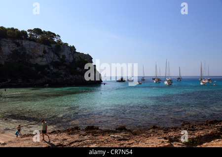 Spanien, Balearen, Cala Macarella Strand Stockfoto