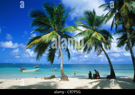 Dominikanische Republik, Halbinsel Samana, Las Galeras Stockfoto