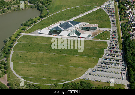 Antenne zu sehen, VW AutoUni Bildung Institut, MobileLifeCampus, Volkswagen-Werk, Autostadt, Wolfsburg, Niedersachsen Stockfoto