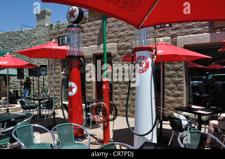 Vintage Zapfsäulen in einem Restaurant in Williams, Arizona (alte Route 66 Stadt) Stockfoto