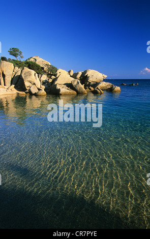 Frankreich, Corse du Sud, Golf von Roccapina, Hai beach Stockfoto