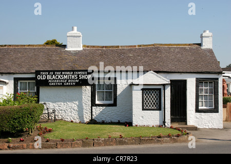 Alte Schmiede-Shop und Ehe Zimmer Gretna Green & Galloway Dumfries Schottland Stockfoto