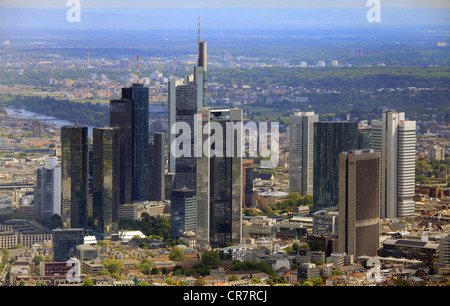 Luftbild, Bankenviertel, Frankfurt Am Main, Hessen, Deutschland, Europa Stockfoto