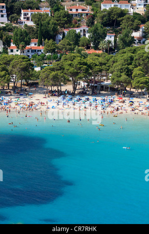 Spanien, Balearen, Menorca, Cala Santa Galdana Stockfoto