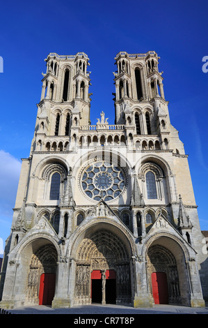 Frankreich, Aisne, Laon, Kathedrale Notre-Dame Stockfoto