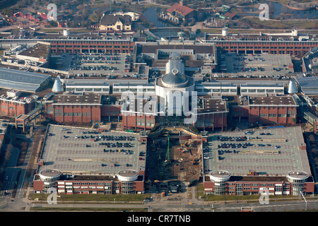 Luftbild, Erweiterung des Centro Oberhausen Mall, C und O-Erweiterungen, Eingangsbereich, Oberhausen, Ruhrgebiet Region Stockfoto