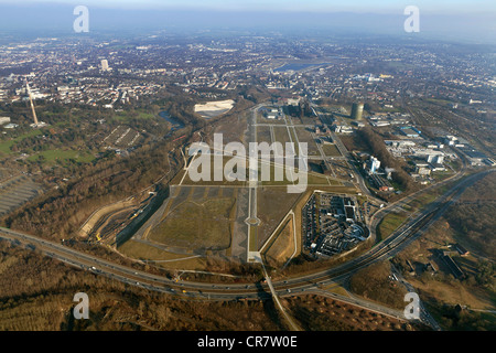 Antenne-anzeigen, Hoerde Phoenix-West, Industriegebiet, ehemalige Stahlstandort, Strukturwandel, Dortmund, Ruhrgebiet Region Stockfoto