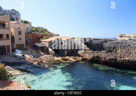 Spanien, Balearen, Mallorca, Cala S'Almonia Strand Stockfoto