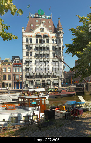 Witte Huis Gebäude, White House, eine Art-Nouveau-Stil-Haus aus dem Jahre 1900, das erste Hochhaus in Europa, Wijnhaven, Rotterdam Stockfoto