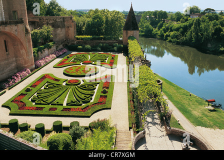 Frankreich, Tarn, Albi, der Bischofsstadt, UNESCO Welterbe, die Palastgärten Berbie Stockfoto